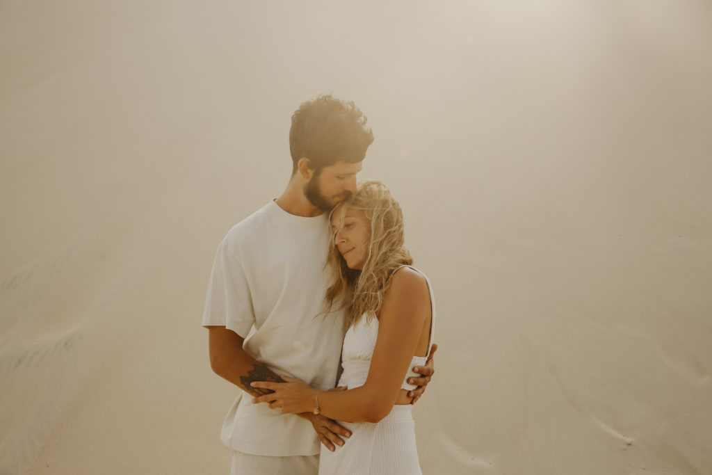 Séance photo d'engagement à Biarritz